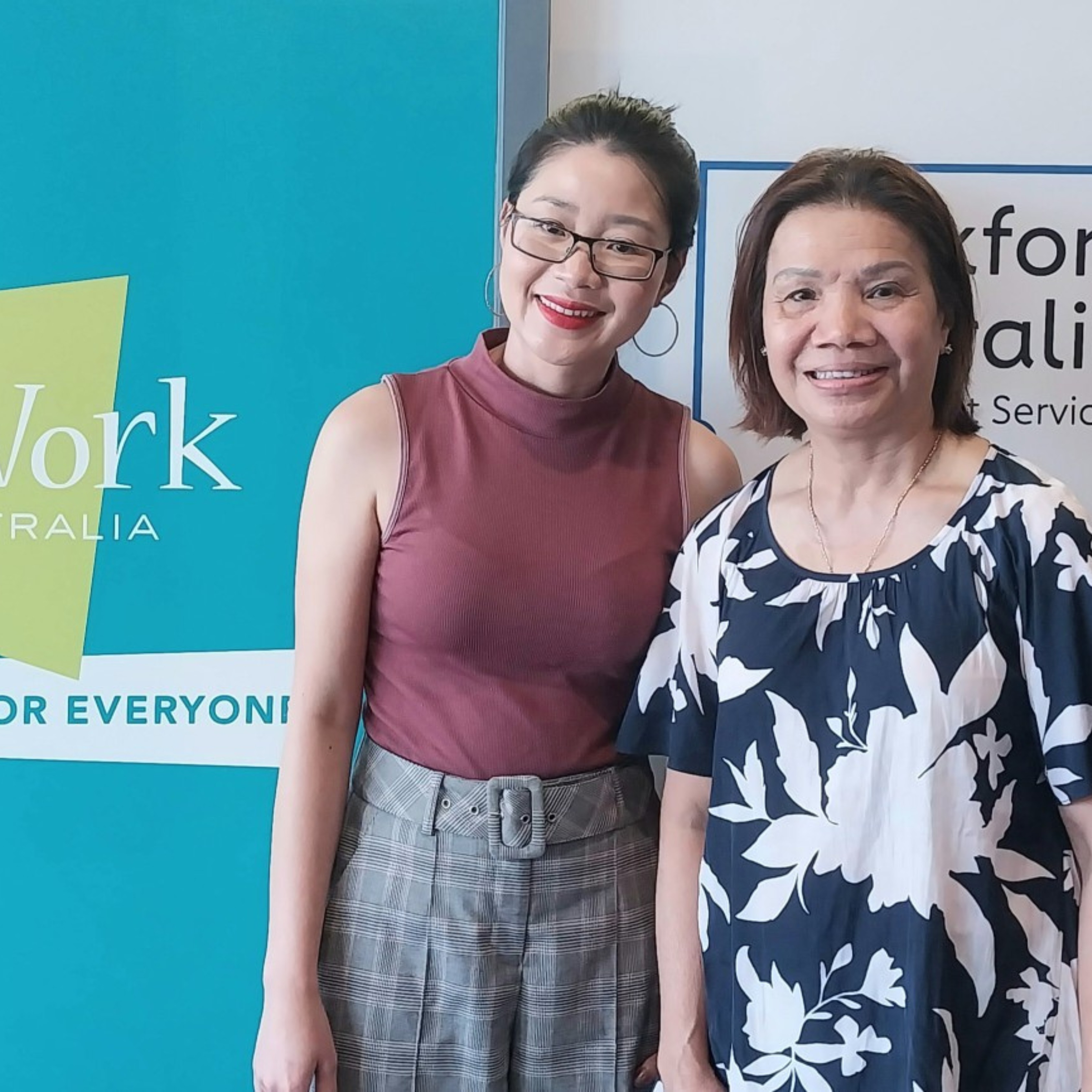 Tuong re-enters the workforce after 20 years, thanks to the support of atWork Australia