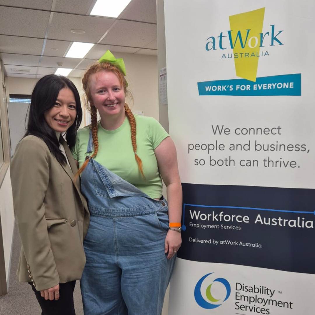 Brigette appreciates the tailored service she receives from atWork Australia